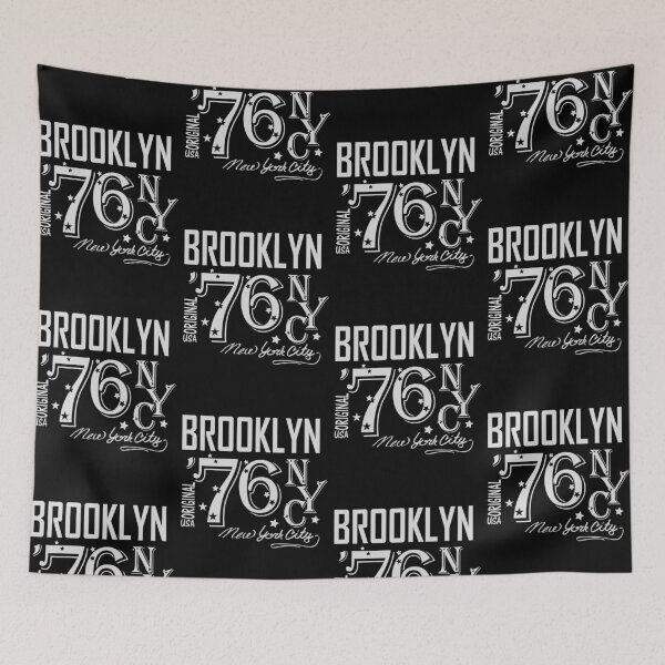 Item preview, Brooklyn 76 NYC: Original USA Varsity Script Art designed and sold by Krasnovaovaova.