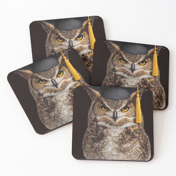 Item preview, Wise Owl Wearing Graduation Cap Portrait designed and sold by BagFactoryUK.