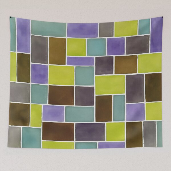 Item preview, Colorful Geometric Rectangles 6 designed and sold by taiche.