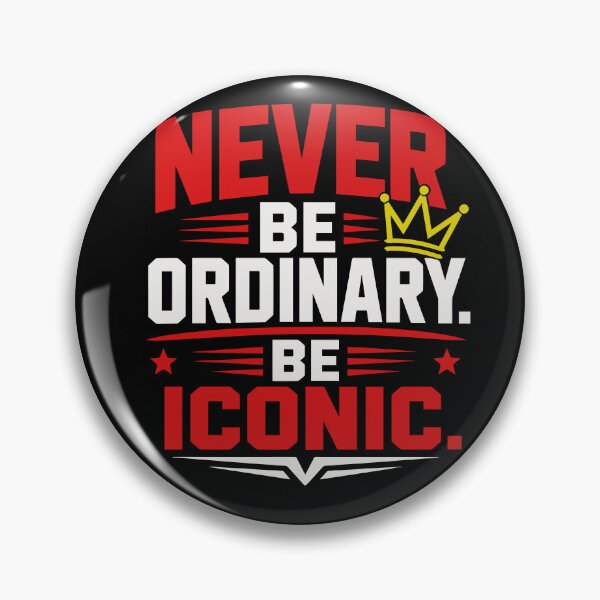 Item preview, Never Be Ordinary Be Iconic Motivational Men's Don't Be Ordinary Typography T-Shirt designed and sold by Huddy-clothes.