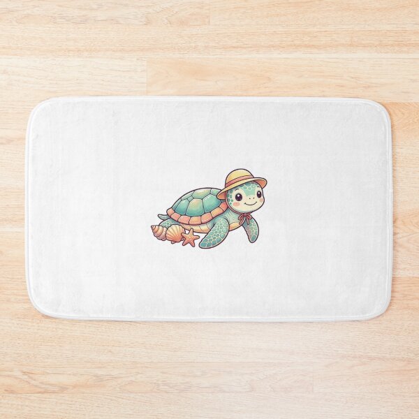 Item preview,  Kawaii Sea Turtle Sticker with Sun Hat – Adorable Ocean Turtle, Beach Animal Vinyl Decal, Coastal Summer Aesthetic designed and sold by Pandey14.