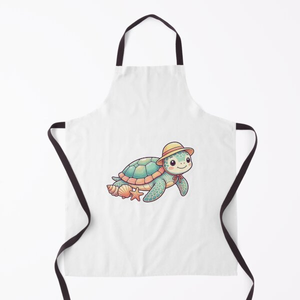 Item preview, Kawaii Sea Turtle Sticker with Sun Hat – Adorable Ocean Turtle, Beach Animal Vinyl Decal, Coastal Summer Aesthetic designed and sold by Pandey14.