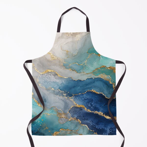 Item preview, Teal Gold Marble Geometric Art designed and sold by 0606PM.