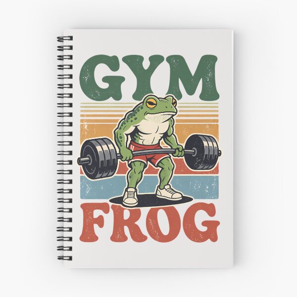 Item preview, Gym Frog Vintage Retro Deadlift Weightlifting Funny designed and sold by andromeda-redd.