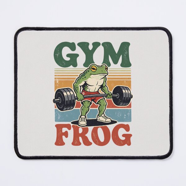 Item preview, Gym Frog Vintage Retro Deadlift Weightlifting Funny designed and sold by andromeda-redd.