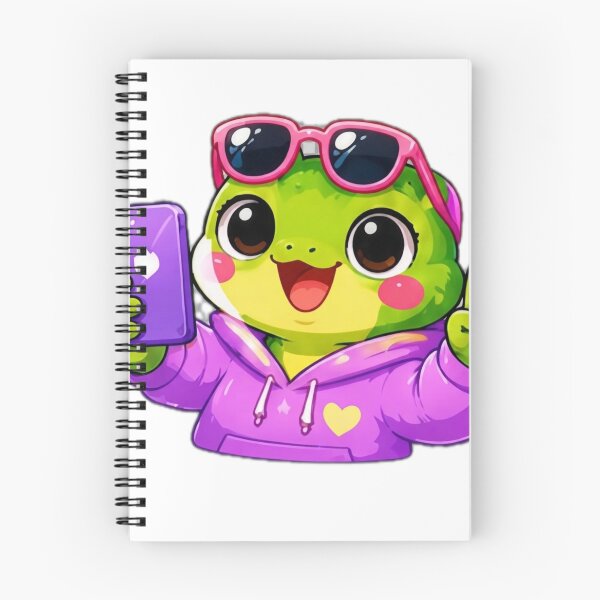 Item preview, Kawaii Frog Selfie Sticker designed and sold by DailyDoodlesBySumbul.