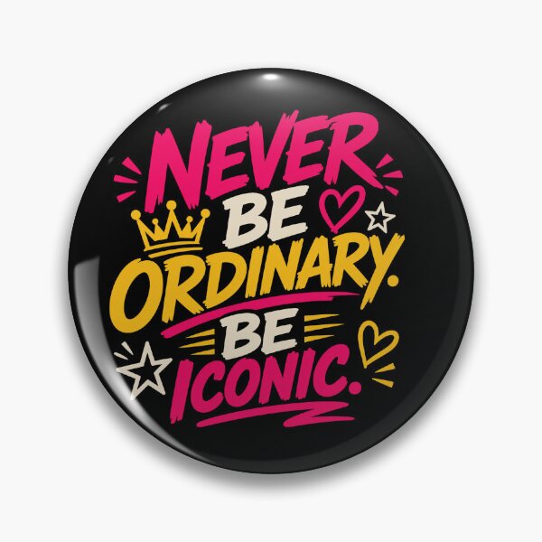 Item preview, Never Be Ordinary Be Iconic Motivational T-shirt Don't Be Ordinary Typography T-Shirt designed and sold by Huddy-clothes.