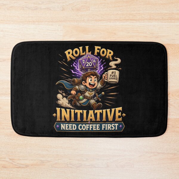 Item preview, Roll For Initiative Need Coffee First Funny Dnd Dice RPG designed and sold by BadhbhArt.
