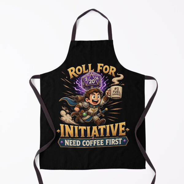 Item preview, Roll For Initiative Need Coffee First Funny Dnd Dice RPG designed and sold by BadhbhLoot.
