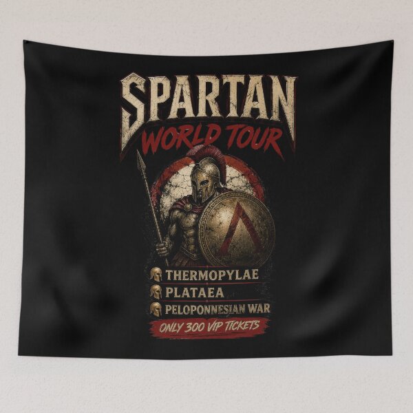 Item preview, Spartan World Tour Ancient Greece Parody designed and sold by Retr0Tshirts.