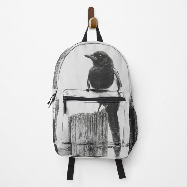 Item preview, A Magpie perched on an old fence, Birds in Motion designed and sold by CDC40.