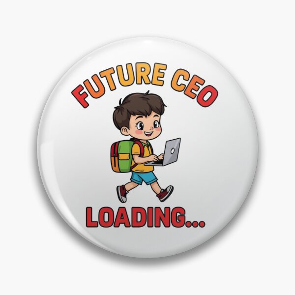 Item preview, Future CEO Loading... – Cute Cartoon Boy with Backpack & Laptop | Back to School Design designed and sold by Cartoon art with a purpose ❤️ Supporting Althea’s friends .