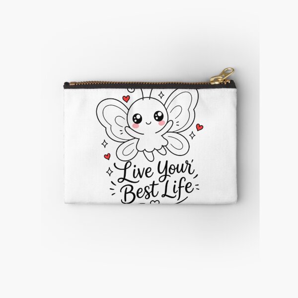 Item preview, Live Your Best Life | Kawaii Butterfly Positive Aesthetic designed and sold by Dulxoz.