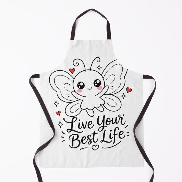 Item preview, Live Your Best Life | Kawaii Butterfly Positive Aesthetic designed and sold by Dulxoz.