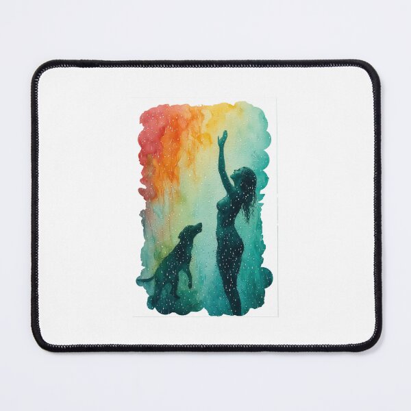 Item preview, Dancing in the Rain #6 | Vibrant Silhouette Faithful Companion designed and sold by halibutgoatramb.