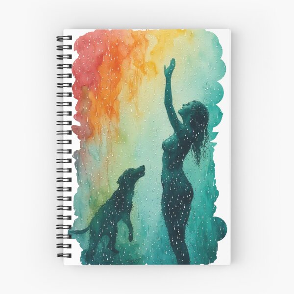Item preview, Dancing in the Rain #6 | Vibrant Silhouette Faithful Companion designed and sold by halibutgoatramb.