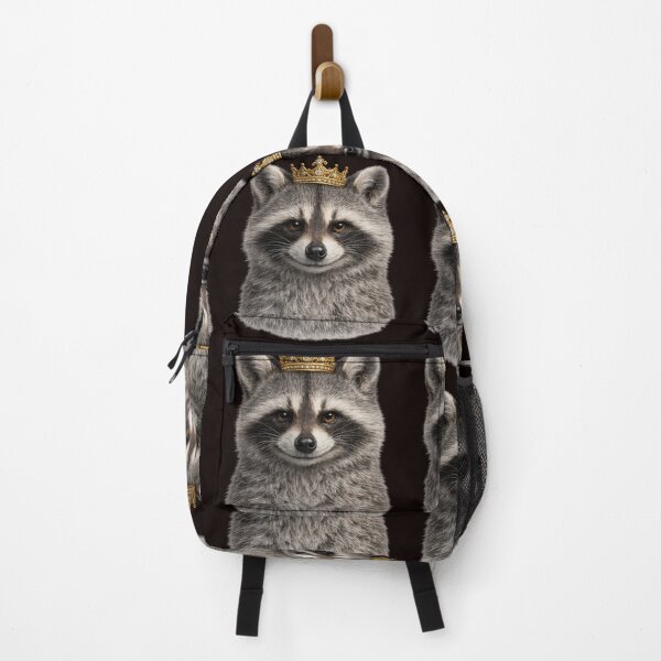 Item preview, Royal Raccoon Wearing Golden Crown Portrait designed and sold by BagFactoryUK.
