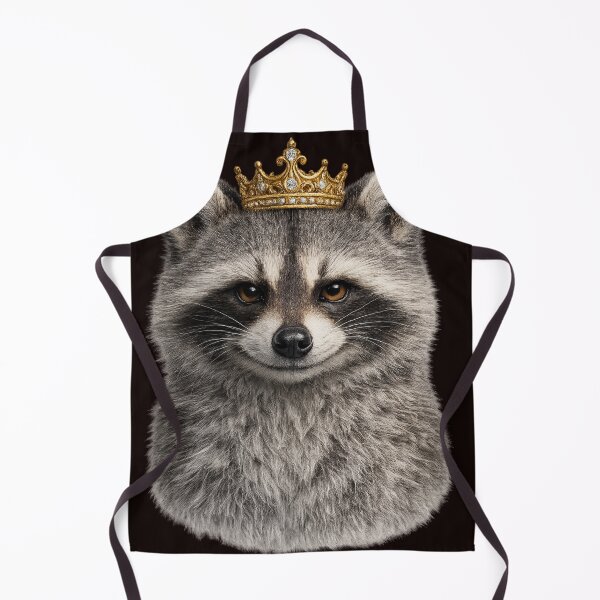Item preview, Royal Raccoon Wearing Golden Crown Portrait designed and sold by BagFactoryUK.