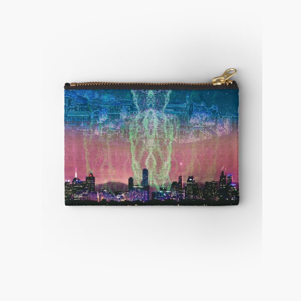 Item preview, Cyberpunk Melbourne Skyline | Glitch Synthwave Art designed and sold by Michael Capparelli.