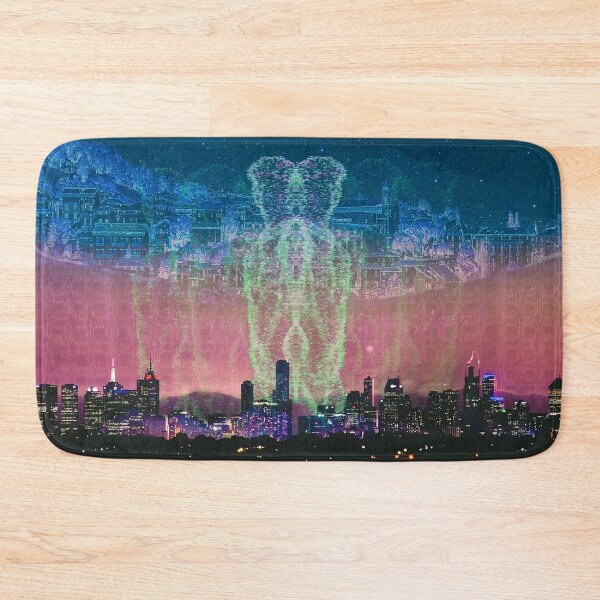 Item preview, Cyberpunk Melbourne Skyline | Glitch Synthwave Art designed and sold by Michael Capparelli.