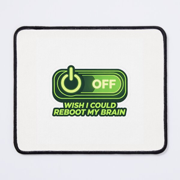Item preview, Turn It Off And On Again Human Tech Support Sticker designed and sold by yanejoy.