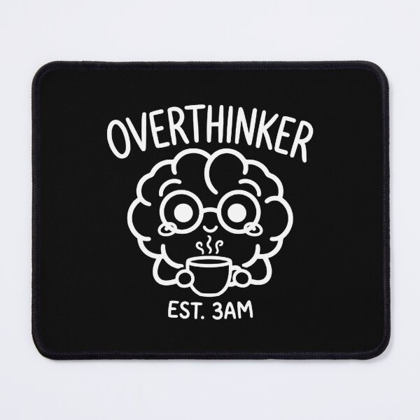 Item preview, Overthinker Est 3AM Funny Brain Coffee Design designed and sold by Georgi2003.