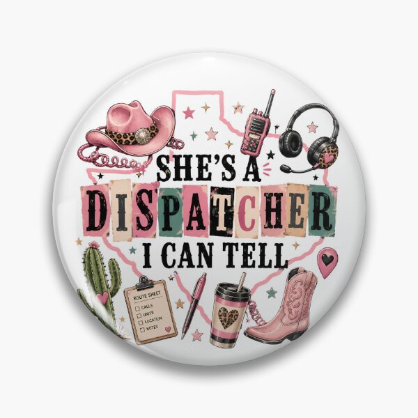 Item preview, She's A Dispatcher I Can Tell Coquette Western 911 Dispatcher  designed and sold by VGAfanatic.