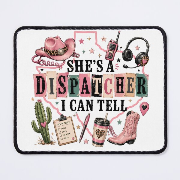 Item preview, She's A Dispatcher I Can Tell Coquette Western 911 Dispatcher  designed and sold by VGAfanatic.