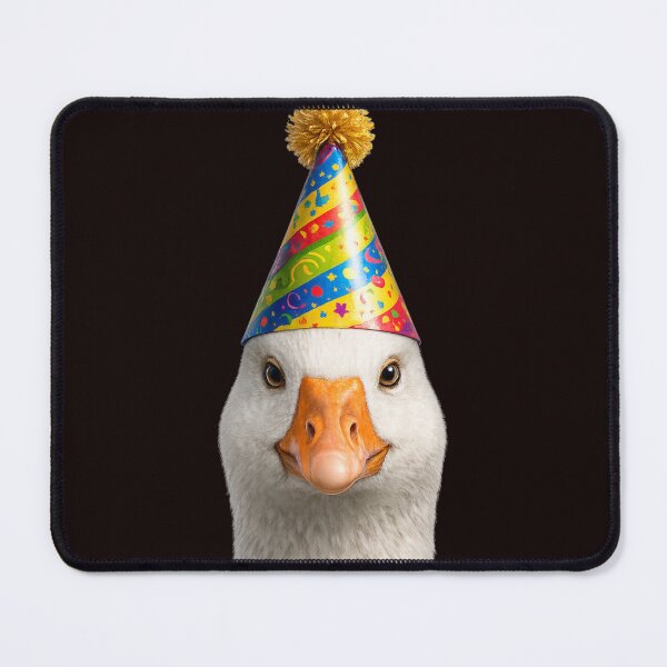 Item preview, Happy Goose Wearing Party Hat Portrait designed and sold by BagFactoryUK.