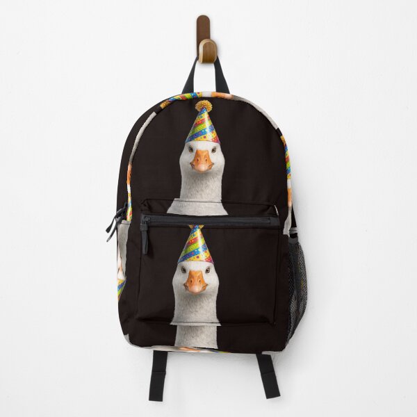 Item preview, Happy Goose Wearing Party Hat Portrait designed and sold by BagFactoryUK.