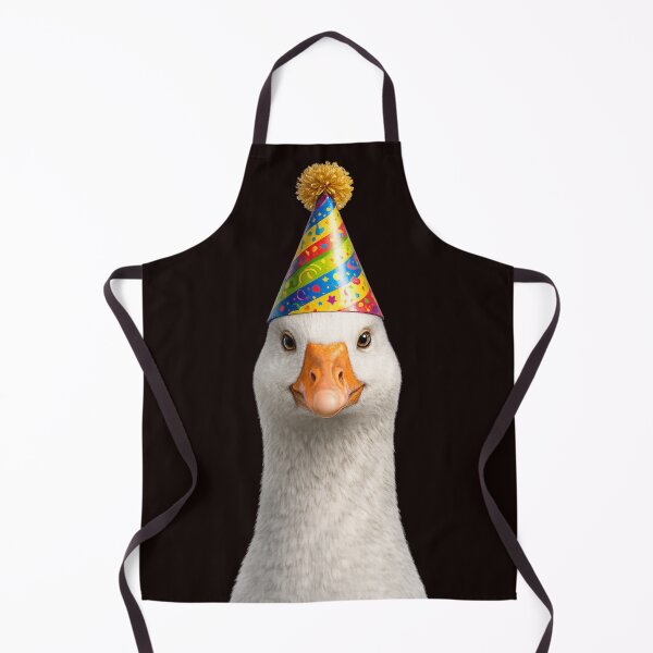 Item preview, Happy Goose Wearing Party Hat Portrait designed and sold by BagFactoryUK.