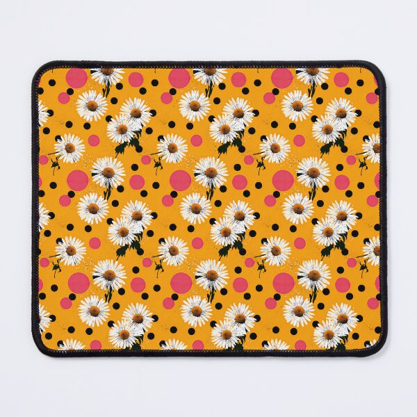 Item preview, Retro Daisy And Polka Dot Floral Pattern designed and sold by igraphixart.