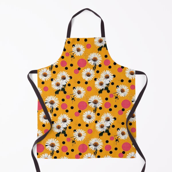 Item preview, Retro Daisy And Polka Dot Floral Pattern designed and sold by igraphixart.