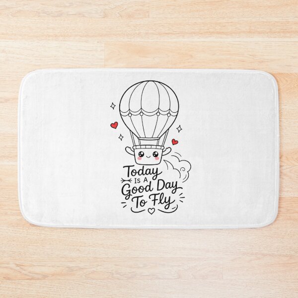 Item preview, Today Is a Good Day to Fly | Kawaii Hot Air Balloon Inspiration designed and sold by Dulxoz.