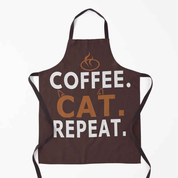 Item preview, Coffee. Cat. Repeat. | Funny Cat Coffee Lover Typography T-Shirt designed and sold by HeartAndArtShop.