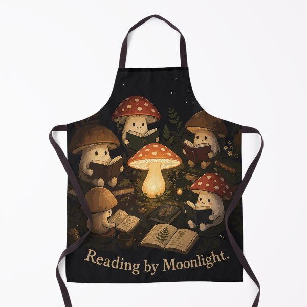 Item preview, Reading by Moonlight Cute Mushroom Book Club designed and sold by SimplePoDesign.
