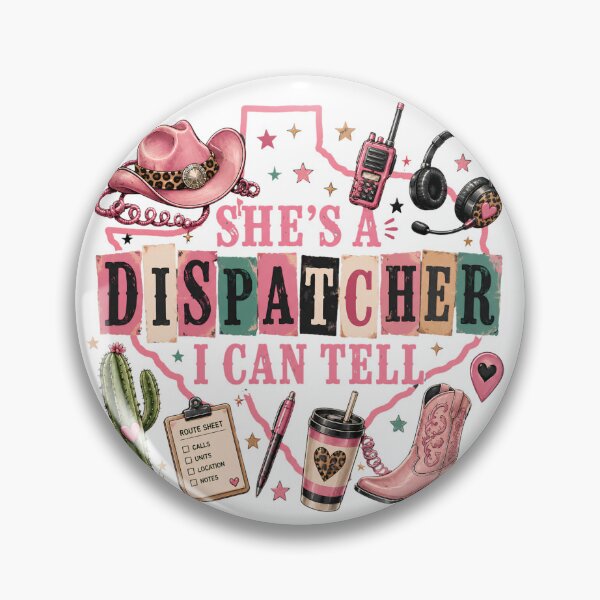 Item preview, She's A Dispatcher I Can Tell Coquette Western 911 Dispatcher Appreciation designed and sold by VGAfanatic.