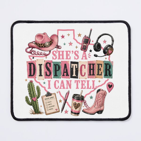 Item preview, She's A Dispatcher I Can Tell Coquette Western 911 Dispatcher Appreciation designed and sold by VGAfanatic.