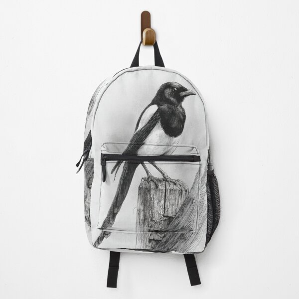 Item preview, A Magpie perched on an old fence, Birds in Motion designed and sold by CDC40.