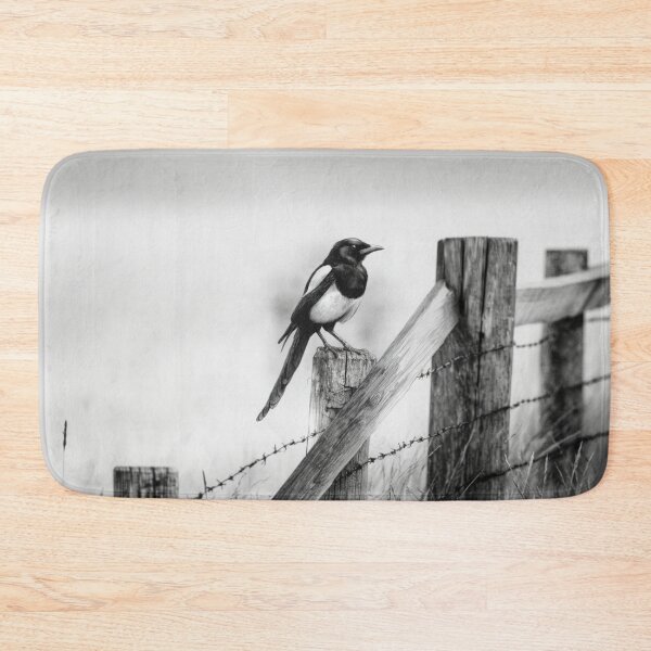 Item preview, A Magpie perched on an old fence, Birds in Motion designed and sold by CDC40.