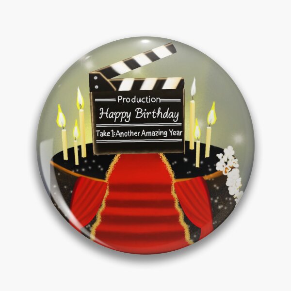 Item preview, Theater Birthday Design with Movie Sign designed and sold by daphsam.
