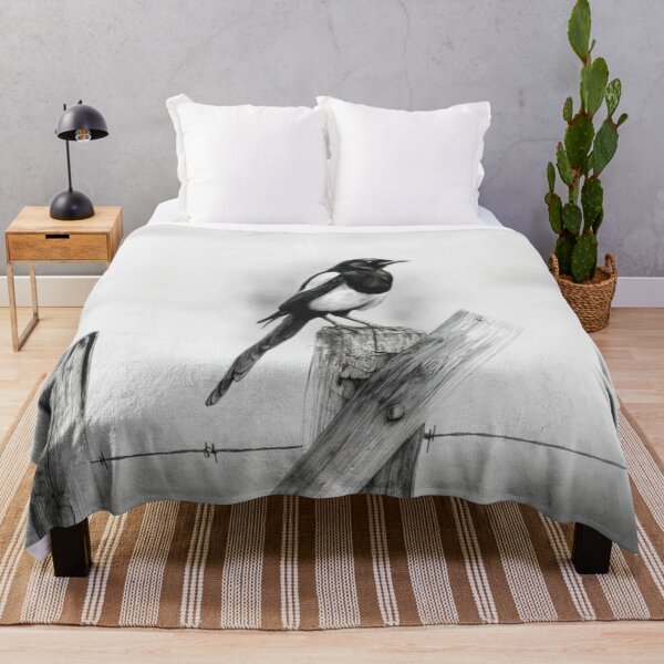 Item preview, A Magpie perched on an old fence, Birds in Motion designed and sold by CDC40.