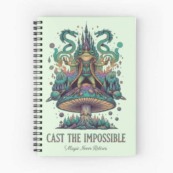 Item preview, Mystic Frog Summoner – Psychedelic Fantasy Mushroom Artwork designed and sold by Dogandesighn.