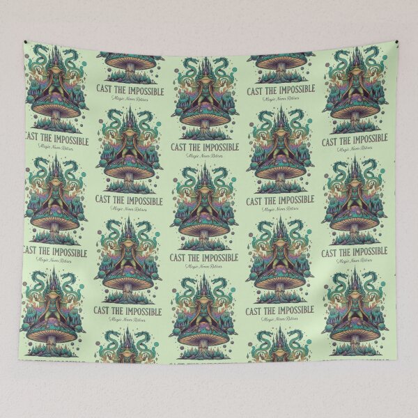 Item preview, Mystic Frog Summoner – Psychedelic Fantasy Mushroom Artwork designed and sold by Dogandesighn.