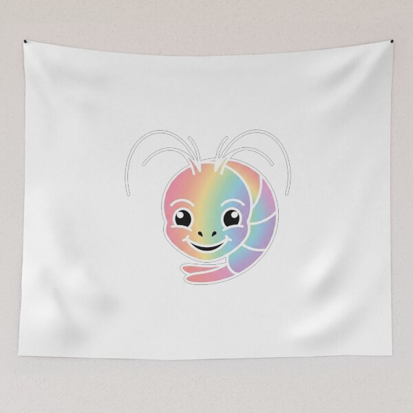 Item preview, Rainbow Shrimp Cartoon designed and sold by Owcomm.