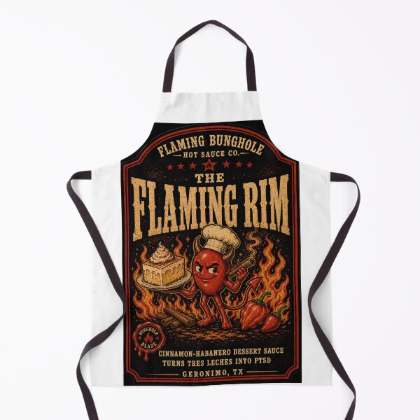 Item preview, The Flaming Bunghole Hot Sauce Co. The Flaming Rim sauce designed and sold by Mental Schitz.