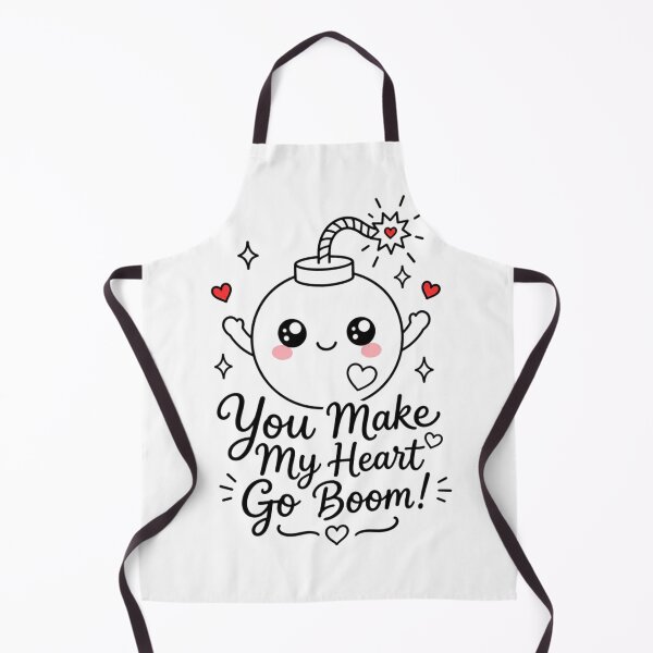 Item preview, You Make My Heart Go Boom | Kawaii Love Quote Aesthetic designed and sold by Dulxoz.