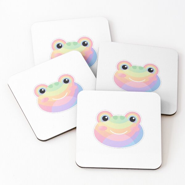 Item preview, Pastel Rainbow Frog Face designed and sold by Owcomm.