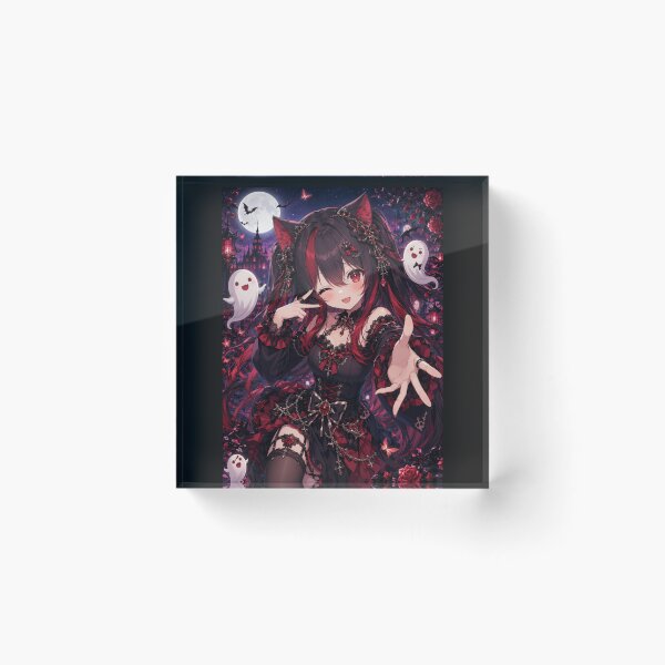 Item preview, Gothic Neko Girl – Dark Moon Night Aesthetic designed and sold by Revyra.