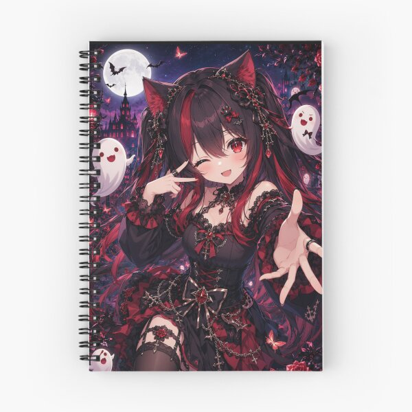 Item preview, Gothic Neko Girl – Dark Moon Night Aesthetic designed and sold by Revyra.